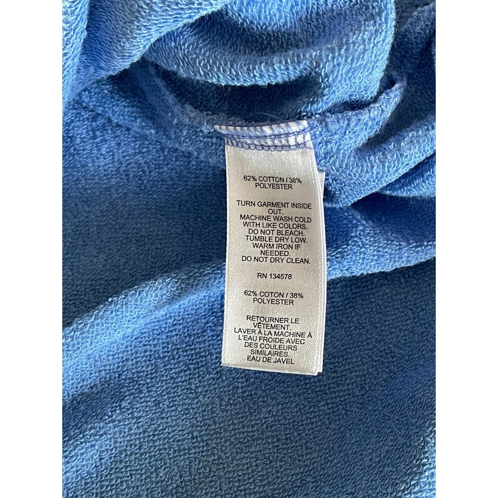 Vineyard Vines Womens Quarter Zip Pullover Light Blue Whale Logo Sweatshirt M - Picture 4 of 5